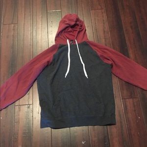 Gray and Red Baseball Sweatshirt